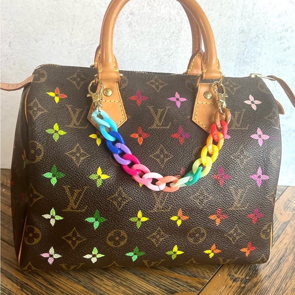 Louis Vuitton speedy 25 Vintage hand painted. - Picture 13 of 13